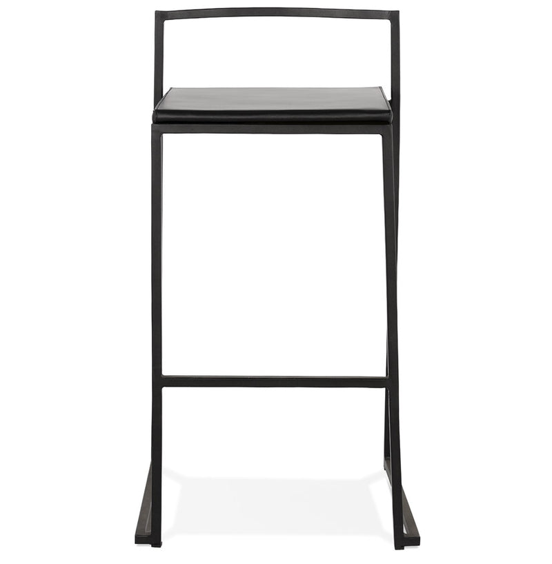 Middelhoge snackkruk 'CASA MINI' zwart met stapelbaar industrieel design - Majorr