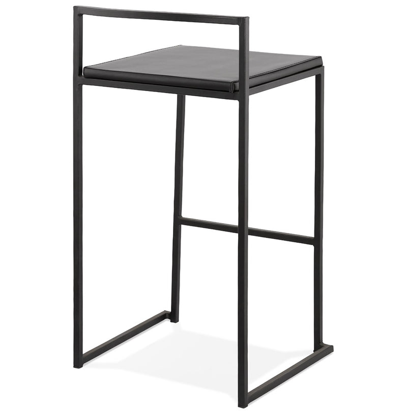 Middelhoge snackkruk 'CASA MINI' zwart met stapelbaar industrieel design - Majorr