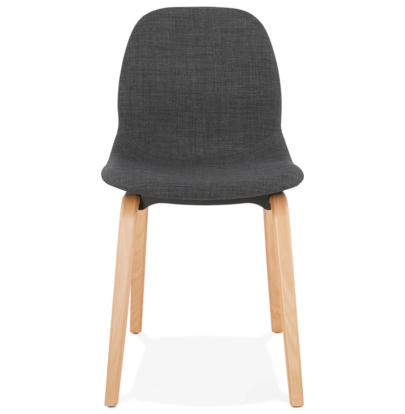Eetkamerstoel 'CELTIK' van grijze stof Scandinavische stijl - Majorr