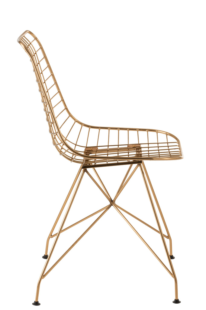 Chair Charlotte Metal Gold - Majorr