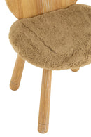 Chair Child Bear Wood Natural - Majorr