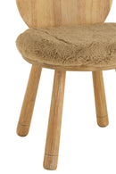 Chair Child Bear Wood Natural - Majorr