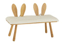 Chair Child Ear Bunny 2 People Wood Natural - Majorr