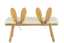 Chair Child Ear Bunny 2 People Wood Natural - Majorr