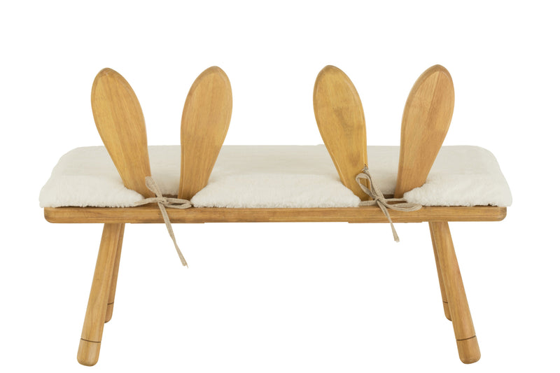 Chair Child Ear Bunny 2 People Wood Natural