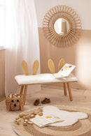 Chair Child Ear Bunny 2 People Wood Natural - Majorr