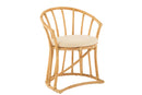 Chair+Cushion Rattan/Textile Natural/White - Majorr
