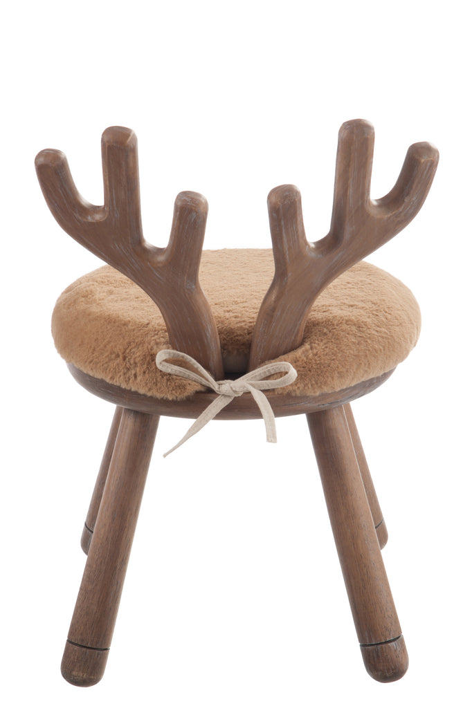 Chair Ear Deer Wood Natural