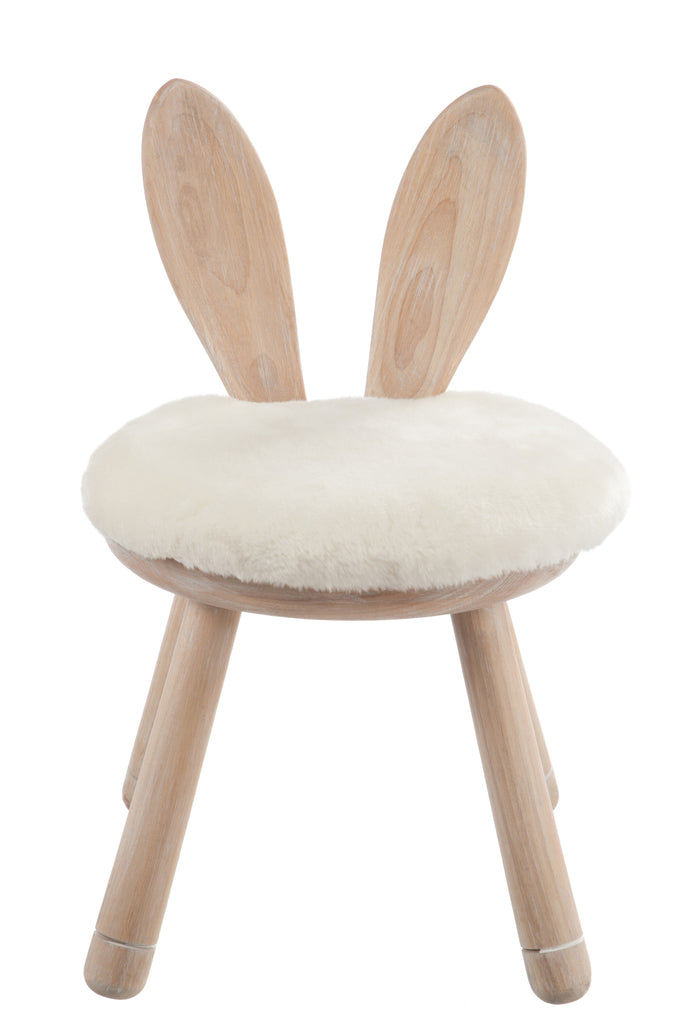 Chair Ear Rabbit Wood Natural