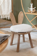 Chair Ear Rabbit Wood Natural - Majorr