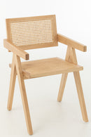 Chair Grid Ash Wood/Rattan Natural - Majorr