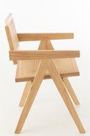 Chair Grid Ash Wood/Rattan Natural - Majorr