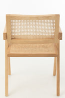 Chair Grid Ash Wood/Rattan Natural - Majorr