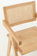 Chair Grid Ash Wood/Rattan Natural - Majorr