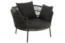 Chair Joa Steel/Rattan Black - Majorr