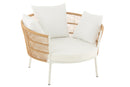 Chair Joa Steel/Rattan White - Majorr