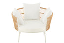 Chair Joa Steel/Rattan White - Majorr