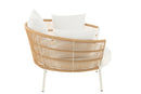Chair Joa Steel/Rattan White - Majorr