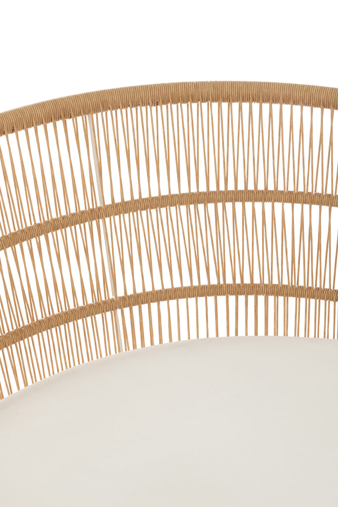 Chair Joa Steel/Rattan White - Majorr