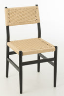 Chair Lap Beech Wood/Rope Black - Majorr