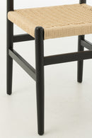 Chair Lap Beech Wood/Rope Black - Majorr