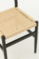 Chair Lap Beech Wood/Rope Black - Majorr
