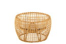 Chair Lise+Cushion 1 Person Rattan/Textile Natural/White - Majorr