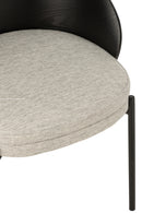 Chair Lone Ply Wood/Metal Black/Grey - Majorr