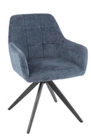 Chair Louna Iron/Acrylic Blue - Majorr