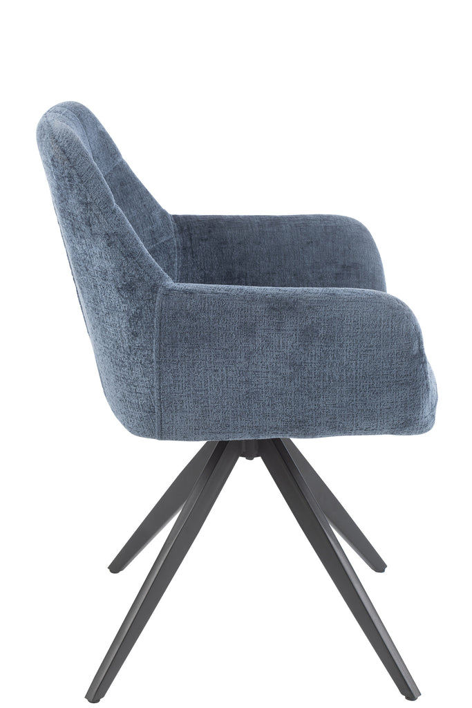 Chair Louna Iron/Acrylic Blue