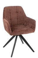Chair Louna Iron/Acrylic Brown - Majorr