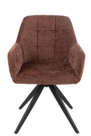 Chair Louna Iron/Acrylic Brown - Majorr