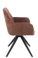 Chair Louna Iron/Acrylic Brown - Majorr
