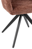 Chair Louna Iron/Acrylic Brown - Majorr