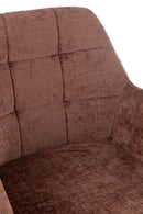 Chair Louna Iron/Acrylic Brown - Majorr