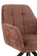 Chair Louna Iron/Acrylic Brown - Majorr