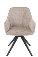 Chair Louna Iron/Acrylic Dark Grey - Majorr