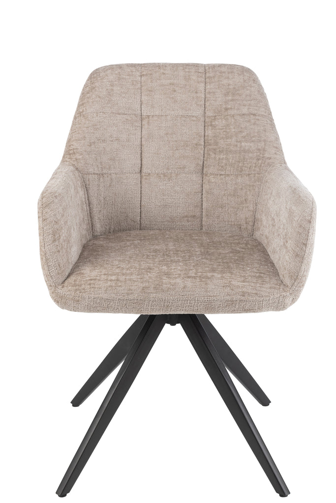 Chair Louna Iron/Acrylic Dark Grey - Majorr