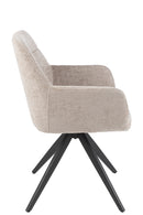 Chair Louna Iron/Acrylic Dark Grey - Majorr