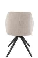 Chair Louna Iron/Acrylic Dark Grey - Majorr