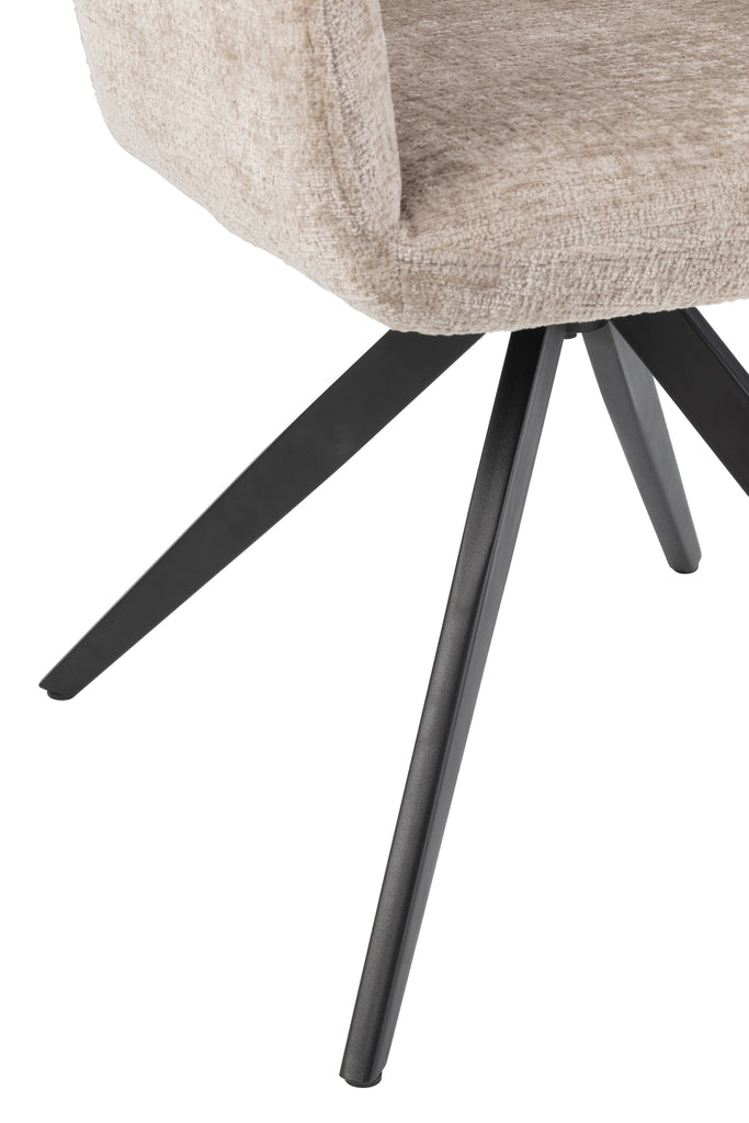 Chair Louna Iron/Acrylic Dark Grey - Majorr