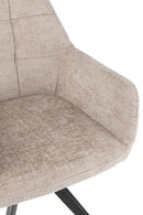 Chair Louna Iron/Acrylic Dark Grey - Majorr