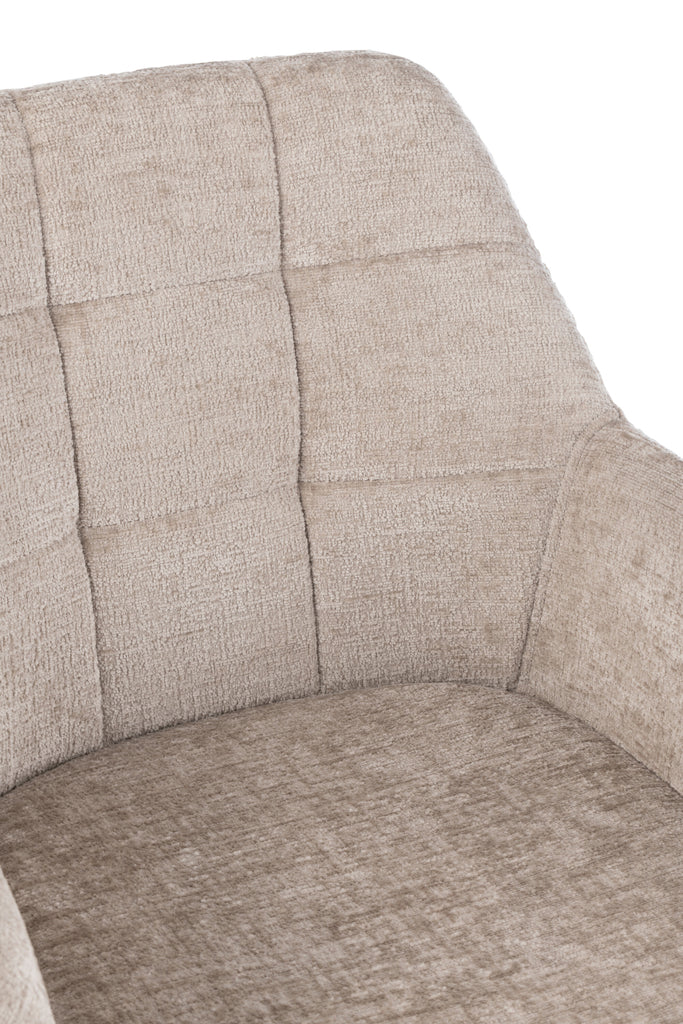 Chair Louna Iron/Acrylic Dark Grey - Majorr