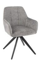 Chair Louna Iron/Acrylic Grey - Majorr