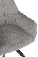 Chair Louna Iron/Acrylic Grey - Majorr
