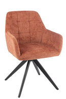 Chair Louna Iron/Acrylic Peach - Majorr
