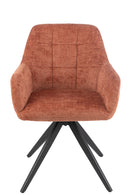 Chair Louna Iron/Acrylic Peach - Majorr