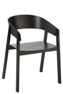 Chair Naga Ashwood/Rope Black - Majorr