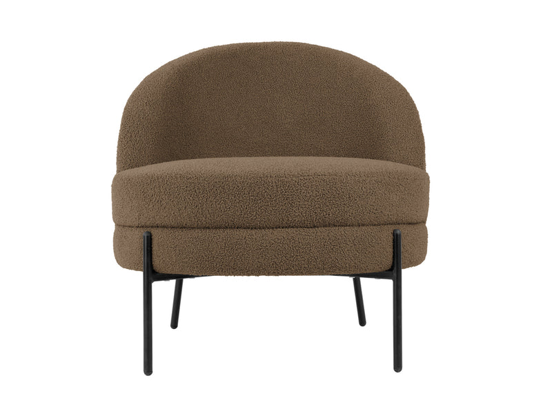 Stoel Noble Teddy Curl - Grijs - 75x73x73cm - Majorr