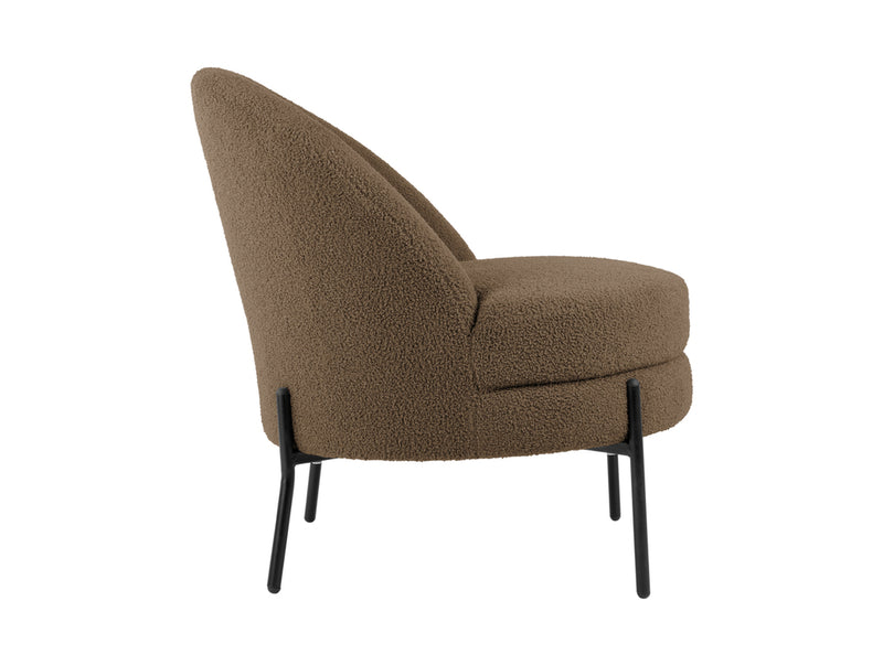 Stoel Noble Teddy Curl - Grijs - 75x73x73cm - Majorr